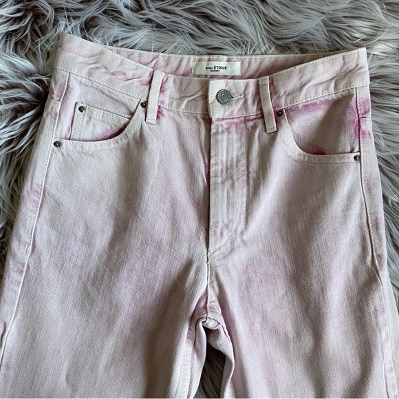 Isabel Marant Étoile Pink Cropped Jeans - Picture 3 of 8